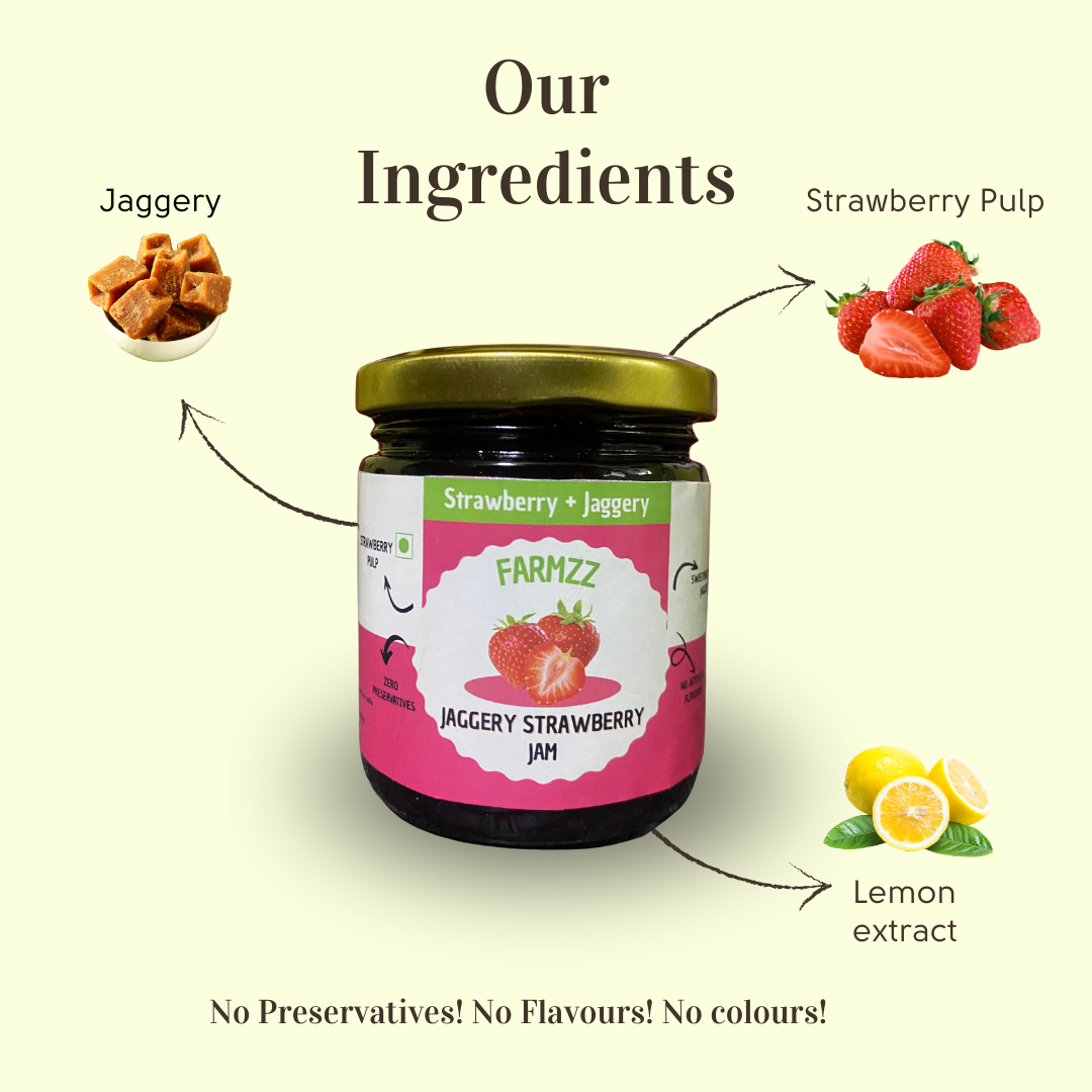 Jaggery Strawberry Jam (250 grm) ⭐️⭐️⭐️⭐️